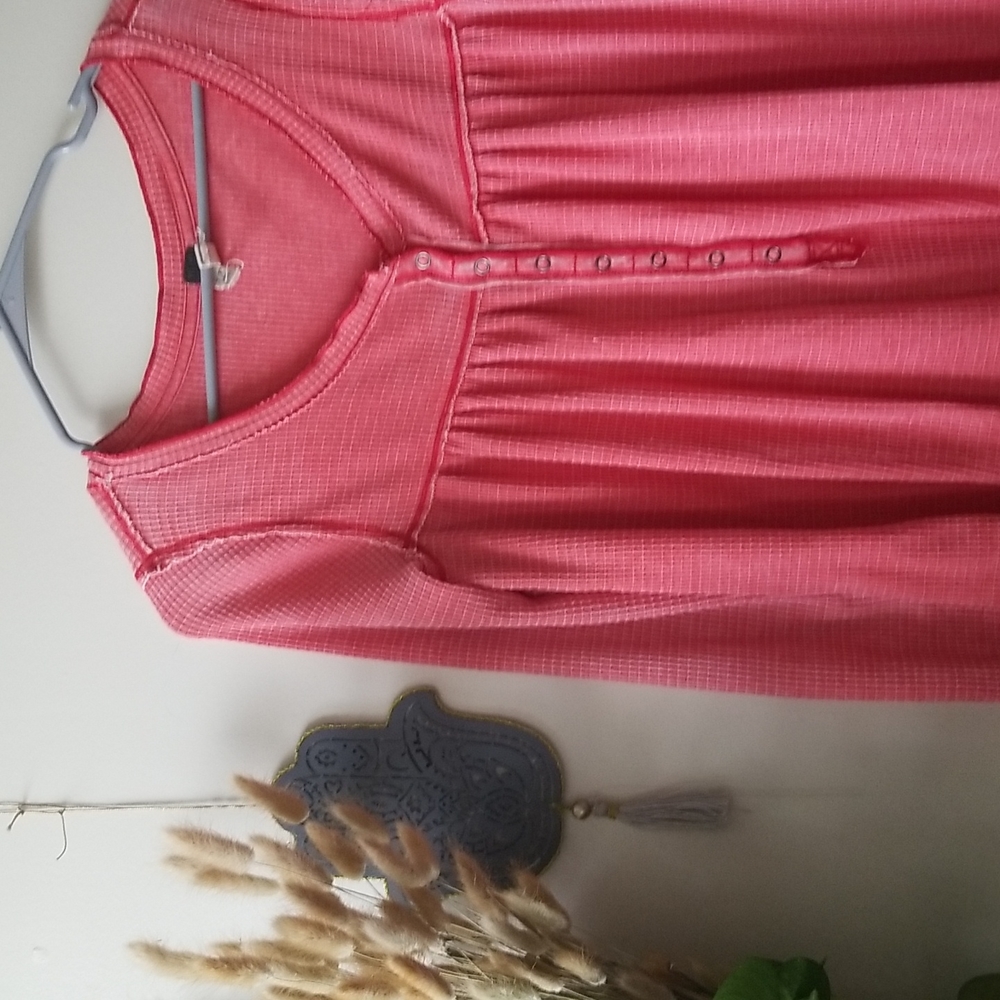 Free People Kai Henley Pink/ Orange Size Small